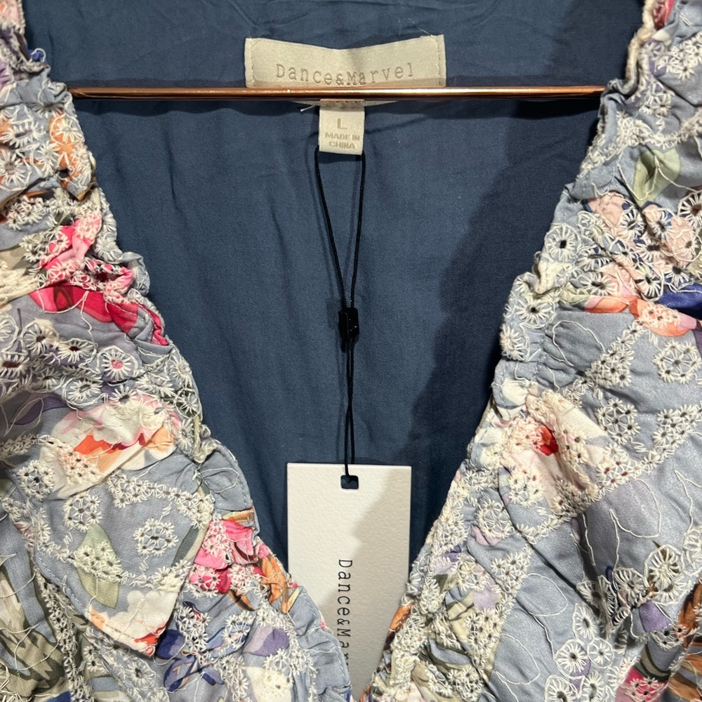 Dance & Marvel Tier Embroidered Spring Mini Dress - Picture 7 of 14